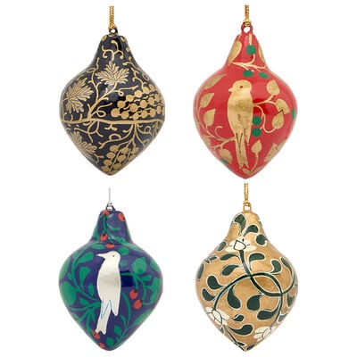 Arts & Crafts lantern baubles set of 4